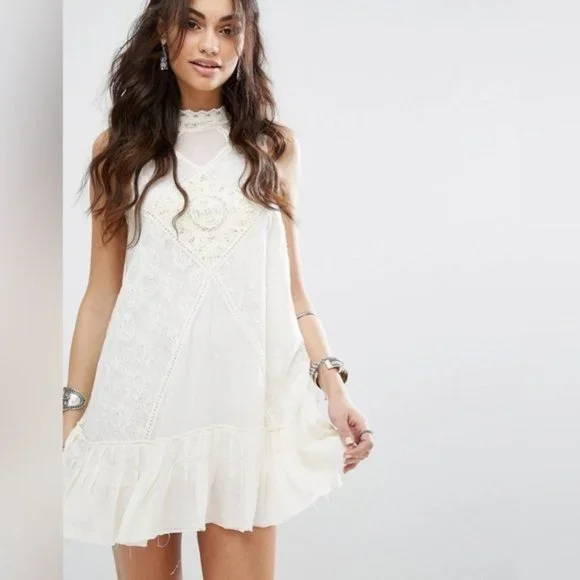 Free People | Dresses | Free People Angel Lace Dress Size M | Poshmark